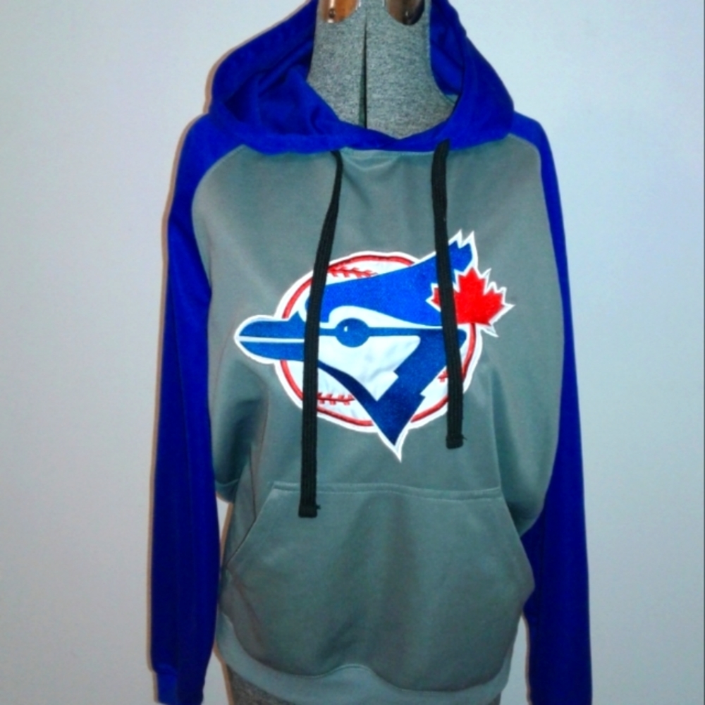 Toronto Blue Jays MLB T.M.I. Hoodie Sweatshirt  Mens Size S Sewn logo baseball